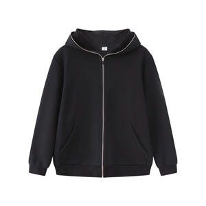 Vente en gros de sweat-shirt avec fermeture éclair sur le visage intégral avec strass vierge pull pour homme veste manteau sweats à capuche zippés avec fermeture éclair pour hommes avec LOGO personnalisé - Product Image 1