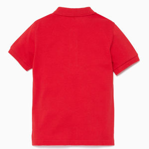 Polo transpirable de secado rápido para hombre, logotipo personalizado, estampado por sublimación, patrón sólido con técnicas bordadas - Product Image 2