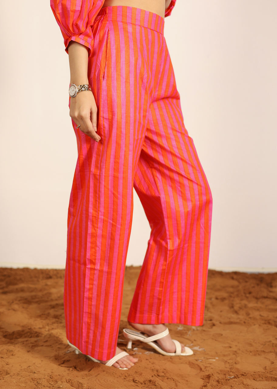 สีส้มและสีชมพู