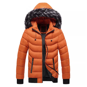 Chaqueta Acolchada con Capucha para Hombre de Alta Calidad, Ropa de Invierno Cálida, al por Mayor, Impermeable, Cortavientos, con Cierre de Cremallera y Logotipo Frontal, Diseño Sólido - Product Image 6