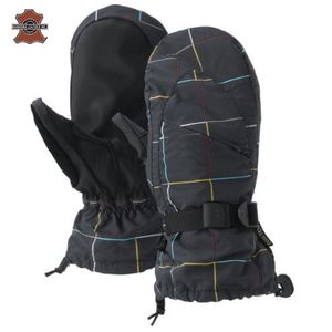 Guantes de Esquí Impermeables para Hombre, Guantes de Invierno con Aislamiento Térmico para Snowboard, Guantes de Cuero Negros para Clima Frío, Producto Popular - Product Image 6