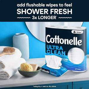 Cottonelle Ultra ComfortCare Soft <b>Toilet</b> Paper, 12 Big Rolls, Bath <b>Tissue</b> - Product Image 5