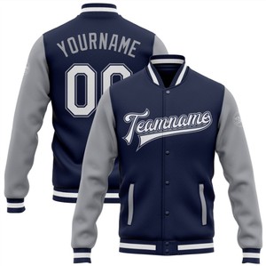 GAF, venta al por mayor, chaqueta de béisbol de diseño personalizado, chaqueta universitaria fabricada de alta calidad, manga larga, cuello alto, letras de todos los tamaños - Product Image 5