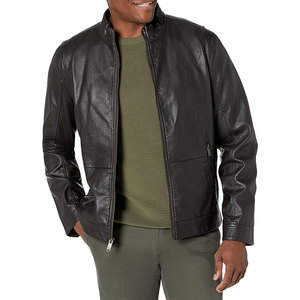 Chaqueta de Cuero Genuino Negra para Hombre, de Alta Calidad, Diseño Personalizable, Transpirable, Resistente al Viento, para Invierno, con Certificado COI de Pakistán - Product Image 3