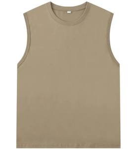 Haute qualité hommes Singlet sans manches solides gilets Fitness Gym t-shirt respirant coton hommes débardeurs - Product Image 6