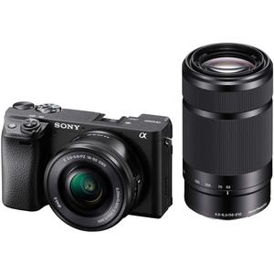 A6400 Professional Mirrorless Digital <b>Camera</b> Body HD Features CMOS Sensor 16-50mm 55-210mm Double Zoom Lens Kit <b>for</b> Photography - Product Image 1