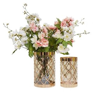 Offre Spéciale Décoration de table Vase à fleurs Pot de fleur rond Métal Laiton Design Moderne Plaqué Acier inoxydable Fait à la main en Inde - Product Image 2
