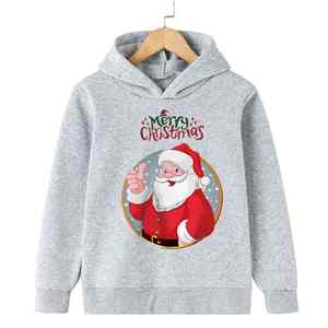 Sweat à capuche de Noël 3D unisexe oversize hiver pull sweat père noël/bonhomme de neige imprimé OEM ODM tendance hiver Streetwear - Product Image 5