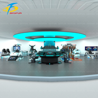 Machine de jeu VR 9D VR Experience Hall en forme d'OVNI 220 ㎡ personnalisée pour un usage domestique intérieur et extérieur Conception unique Schéma à l'échelle du site