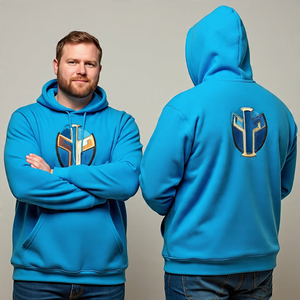 Venta al por mayor 100% algodón Plus Size Hoodie para hombres logotipo personalizado liso sólido con características anti-contracción estilo pulóver - Product Image 6
