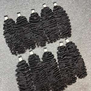 ผมคน100% ผมหยิกจากกัมพูชาผมดิบแบบหลวม - Product Image 2