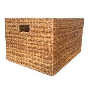 Cesta de Almacenamiento Tejida Keranjang Kotak Eceng Biasa RB - Product Image 1