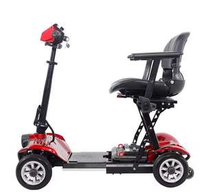 Envío gratis ORIGINAL NUEVO DeluxeEs Scooters de largo alcance plegable Pro Adultos Scooter de movilidad azul y rojo - Product Image 5