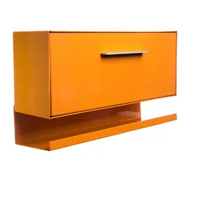 Buzón de correo moderno naranja antiguo, buzón de Metal, caja de estaño de correo Vintage, caja de montaje en pared de oficina de correos para alquiler, pagos, periódico