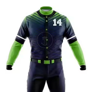 Uniformes de Béisbol Transpirables Personalizados de Alta Calidad, 100% Poliéster, Ropa de Equipo, Nueva Llegada - Product Image 4