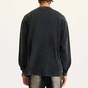 Sudadera de Invierno para Hombre, Personalizada, Nueva Moda, Gruesa, Lavada al Ácido, Talla Grande, 100% Algodón de Rizo, Diseño Personalizado - Product Image 2