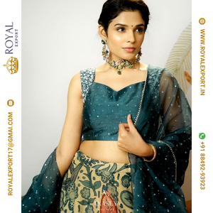 Nouveau lancement tendance Kalamkari Designer Lehenga Choli Collection au prix de gros par Royal Export Surat - Product Image 4