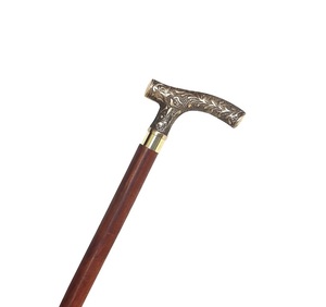 Bastones decorativos para hombres y mujeres, bastón de madera hecho a mano, mango de latón antiguo - Product Image 1