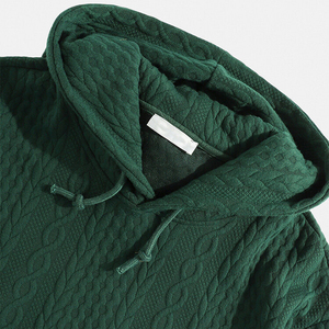 Sweat-shirt à capuche d'hiver pour homme, anti-froissement, en molleton lavé, 100% coton, confortable, élégant, streetwear, logo personnalisable disponible - Product Image 4