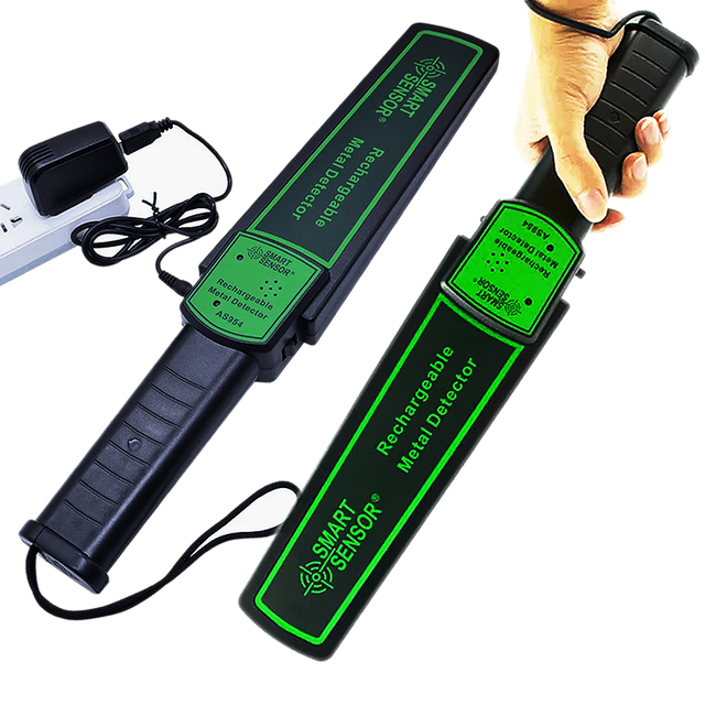 Smart Sensor AS954 Portable Handheld Metal Scanner Detector Security Wand Body Check Search Parcel Scanner Tester