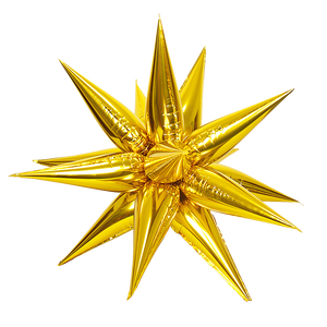 Palloncini a Stella in Lamina Metallizzata Party Love, 40 Pollici (108 cm), Confezione da 12 Pezzi - Product Image 3