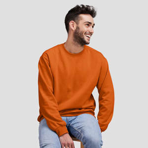 OEM logotipo personalizado Unisex llano de gran tamaño 100% algodón peso pesado grueso sudadera - Product Image 3