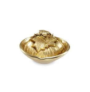 Bol de service pour fruits et boissons à double compartiment de qualité supérieure en aluminium avec poignée en bois de cerf Design unique Respectueux de l'environnement - Product Image 4