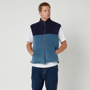 Chaleco de lana Polar Reversible ligero para hombre, calentador de cuerpo sin mangas con cremallera completa para invierno, chaqueta suave y cálida para exteriores - Product Image 4