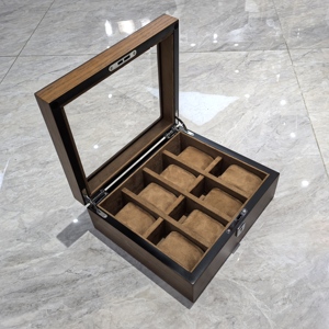 Lớn Đồng hồ lưu trữ hiển thị hộp trường hợp tùy chỉnh sang trọng 8 khe cắm đồng hồ hiển thị <span class=keywords><strong>Box</strong></span> cho đồng hồ cửa hàng - Product Image 5