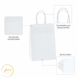 Hot Selling Logo Printing Customised Paper Bags with <b>Twisted</b> Handle Gift Bags Shopping Bags for Craft, Fashion, Gold Supp - Product Image 4