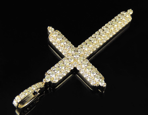 Unisex Elegant S925 Sterling Silver <b>Cross</b> <b>Pendant</b> With Brilliant Cut Moissanite Diamond Christian Necklace In Wedding Engagement - Product Image 6