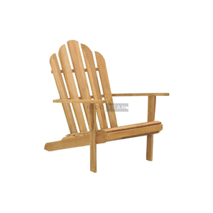 Chaise de jardin en teck vieilli de haute qualité, finition lisse et soignée - Product Image 1