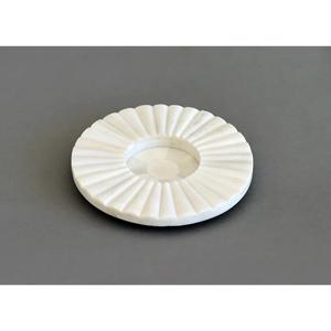 Posavasos de mesa redonda blanca con incrustaciones de hueso tallado moderno ecológico hecho a mano de alta calidad para alfombrillas y almohadillas para el hogar y la Oficina - Product Image 1