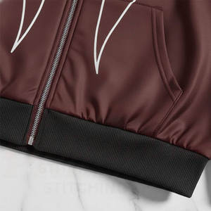 Chaqueta Cortavientos Transpirable para Correr, Chaqueta Ligera Personalizada con Franja Reflectante, Ropa Deportiva OEM - Product Image 4