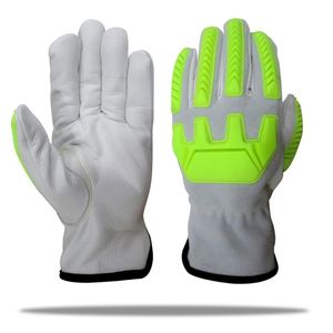 Gants de conduite de jardin de haute qualité Logo personnalisé Gants d'hiver de travail en plein air en cuir de sécurité - Product Image 6