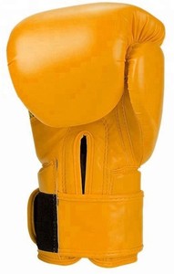 Guantes de boxeo de cuero PU de artes marciales de alta calidad Diseño de logotipo personalizado Entrenamiento de boxeo Cuero genuino OEM 10oz a 16oz - Product Image 3