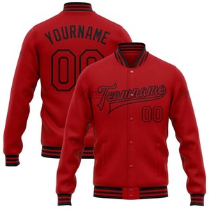 Vêtements pour Hommes Vestes Letterman Baseball Varsity au Prix de Gros avec Nom et Numéro d'Équipe Personnalisés Veste à Manches Longues pour Hommes - Product Image 1