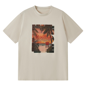 T-shirt décontracté tendance à col en V et manches courtes pour adultes, 100 % coton, écologique, doux, style hip-hop, logo personnalisé - Product Image 6