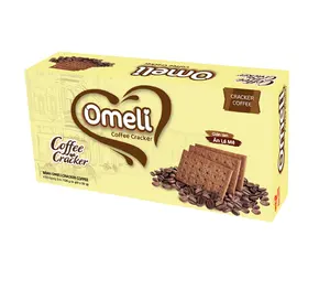 Beste Kwaliteit Nieuw Product Merk Omeli Knapperige Cracker Koekjes-Koffiesmaak 128G In Papieren Doos