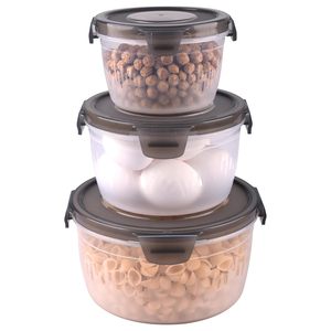 Set de 6 contenants ronds en polypropylène empilables et emboîtables 750 ml lot de 6 bleus - Product Image 5