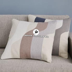 Lujo de lana de Cachemira hecho a mano Crewel bordado Cadena de lana cosida funda de cojín para sofá sala de estar producto de Venta caliente - Product Image 3