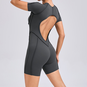 Body corto Ropa de gimnasio para mujer Ropa deportiva Monos de fitness Sin espalda Scrunch Booty Traje de yoga Conjunto deportivo Traje - Product Image 3