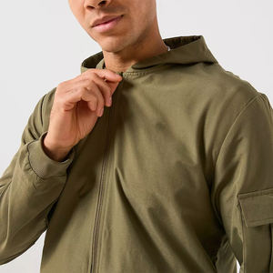 Service OEM Survêtements pour hommes adultes Grande taille Fermeture éclair Vêtements d'entraînement Vêtements décontractés pour hommes Survêtement cargo pour hommes - Product Image 4