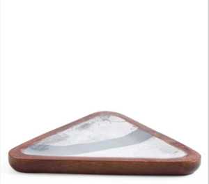 Service de table rond 2026, plat de service moderne en bois avec nacre, ensemble de 2 à bon prix - Product Image 5
