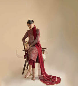 Trajes de Mujer de Marca Privada en Existencia, Diseño Único, Tallas Grandes, Formales, Ecológicos, Transpirables, de Chifón/Seda Cruda, Gran Venta - Product Image 3