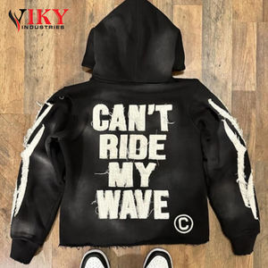 ชุดวอร์มปลายบานสำหรับผู้ชายกางเกงขาบานปักลายแบบกำหนดเอง - Product Image 3