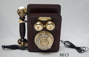 Teléfono decorativo Vintage para el hogar, accesorio coleccionable de latón con brillo, para decoración del hogar - Product Image 6