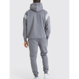 Survêtements d'hiver en polaire chaude personnalisée pour hommes, vêtements de ville et de sport à manches longues et à motif uni avec logo - Product Image 2