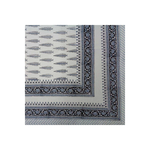 Nappes en coton imprimées à la main indiennes les plus récentes Style jacquard pur artisanat intemporel carré 150CM Premium - Product Image 3