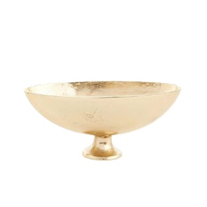 Bol à champagne rond en métal massif plaqué or avec base, bols à glace pour bar et vin pour la décoration de bar de fête - Product Image 1